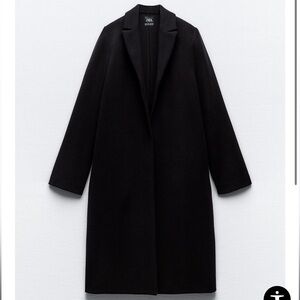 Zara felt texture coat